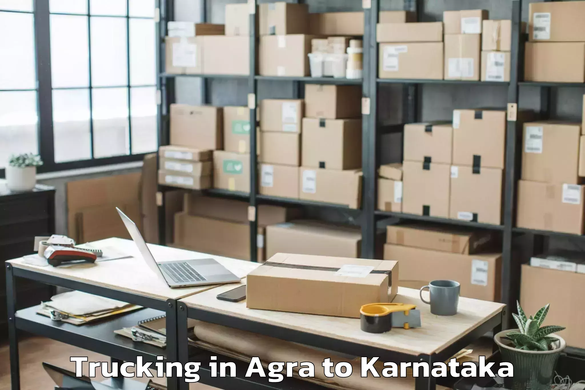 Top Agra to Davanagere Trucking Available